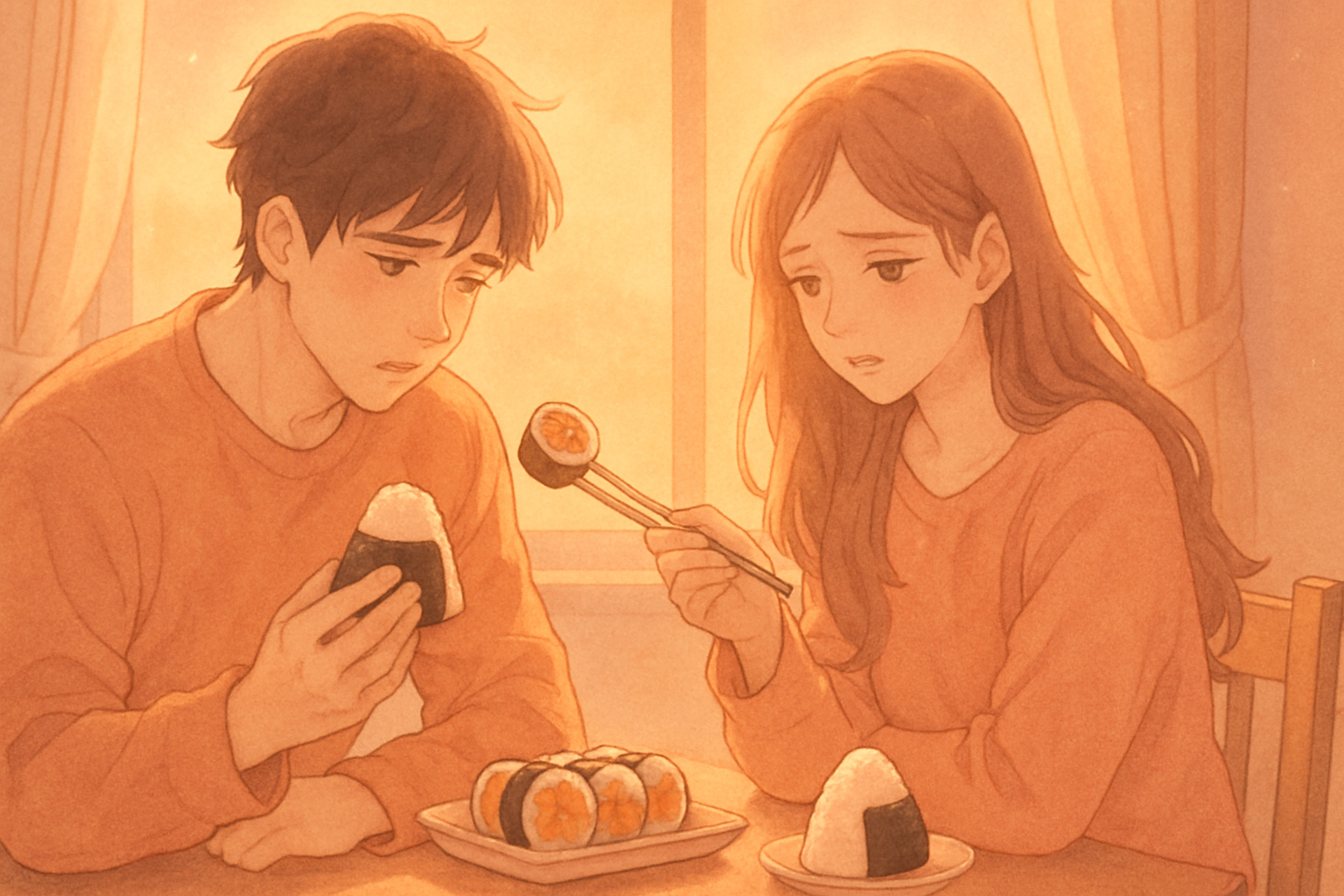 キンパとおにぎり イラスト2