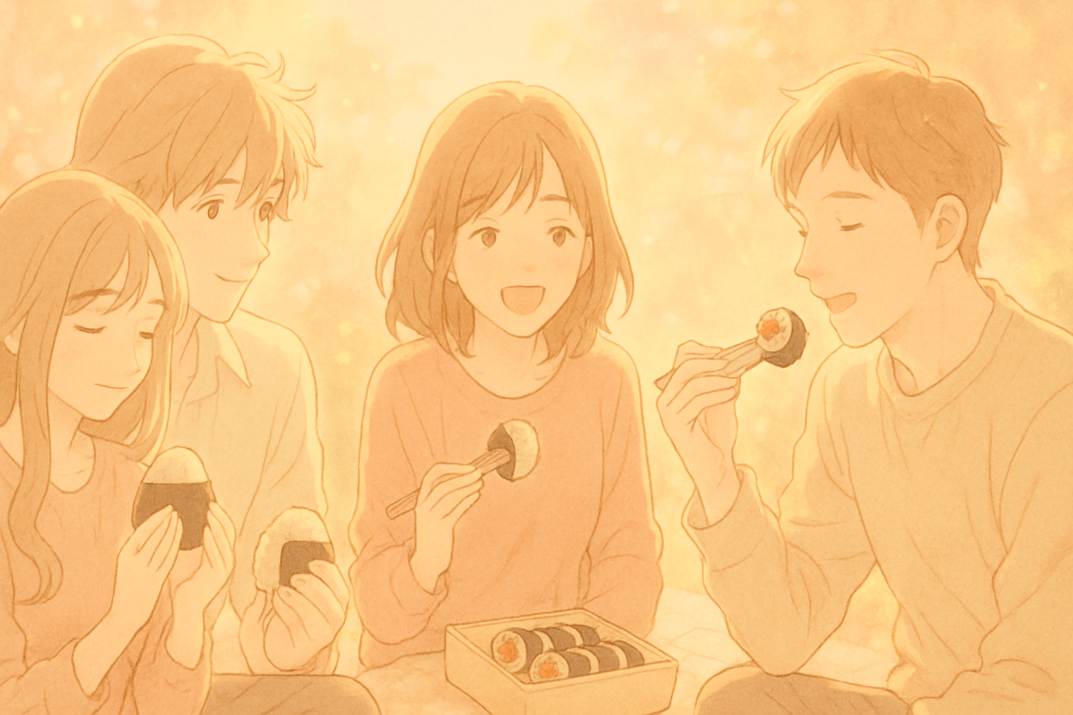 キンパとおにぎり イラスト3