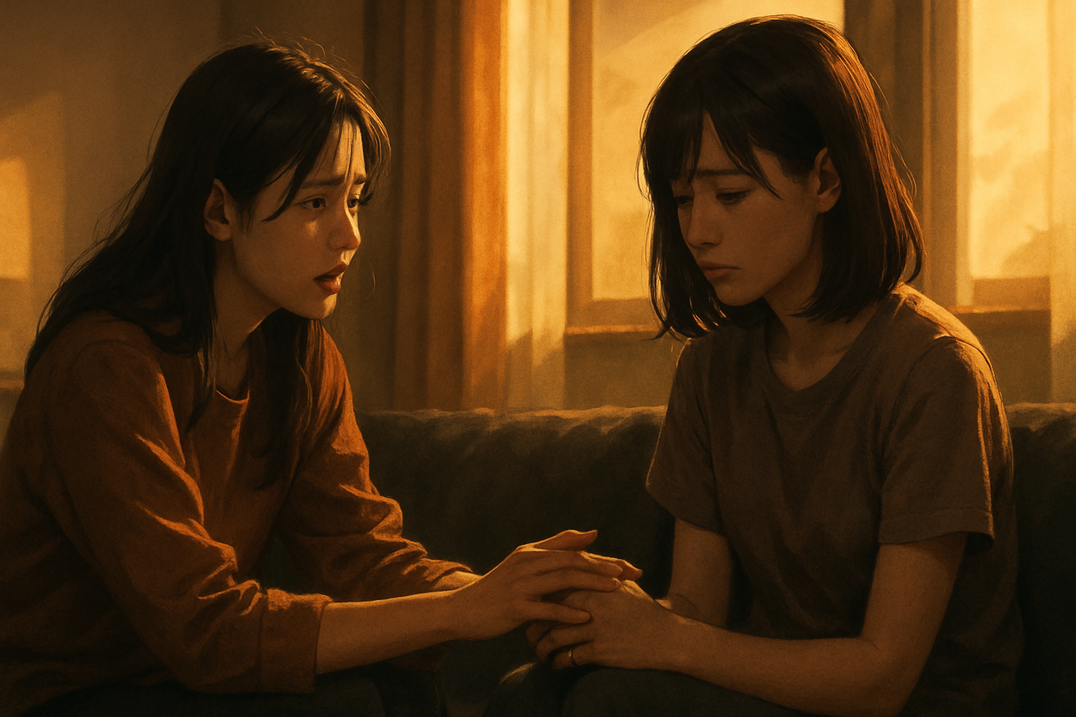 親友の同棲してに うんて言うまで イラスト2