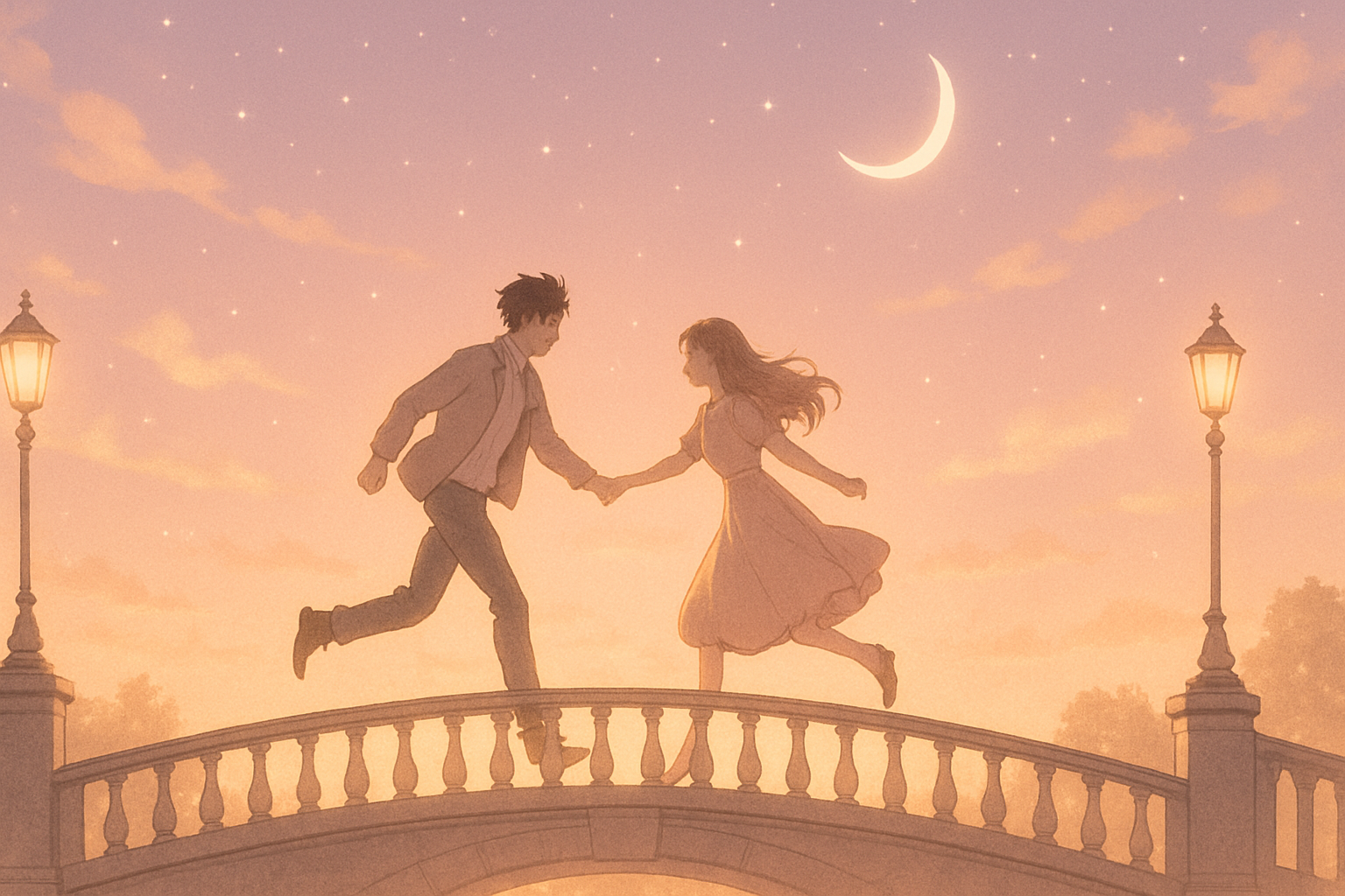 透明な夜に駆ける君と イラスト1