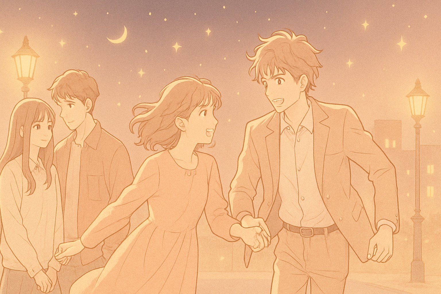 透明な夜に駆ける君と イラスト3