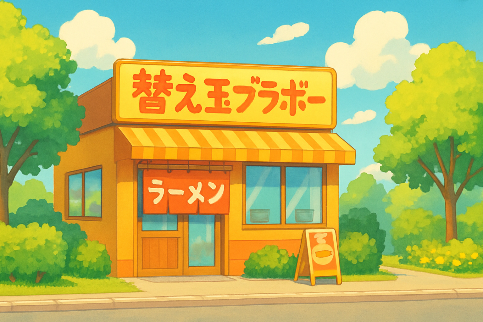替え玉ブラヴォー イラスト1