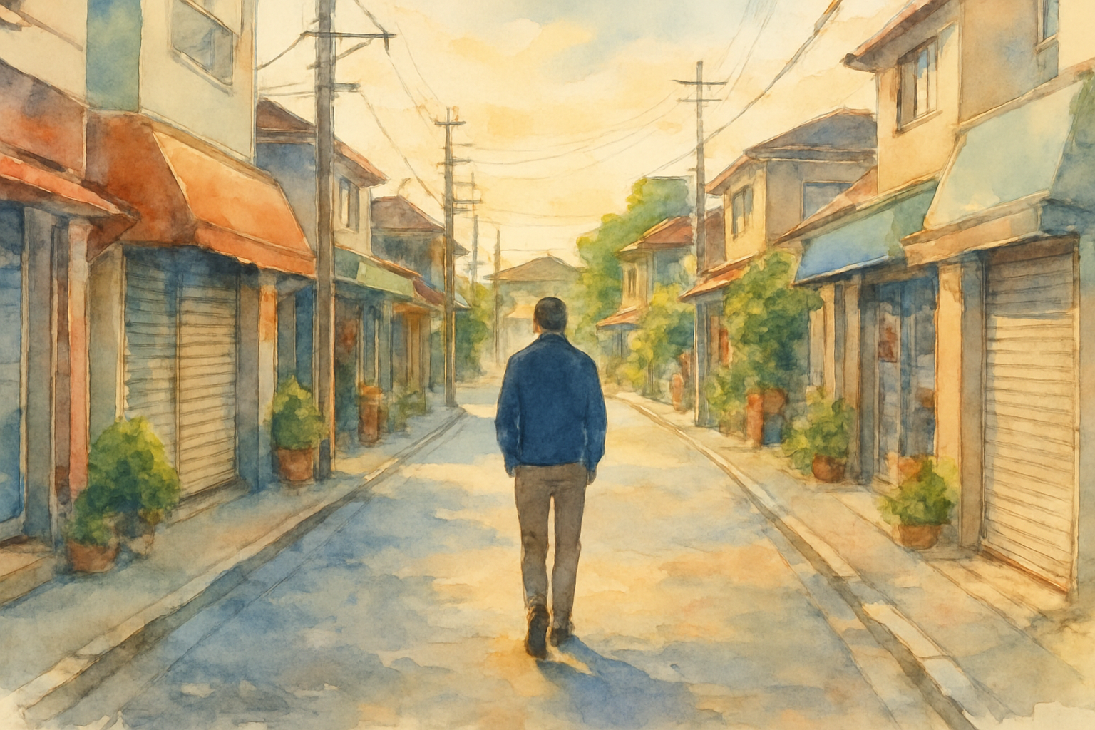 善行駅周辺の穏やかな街並み(イメージ)