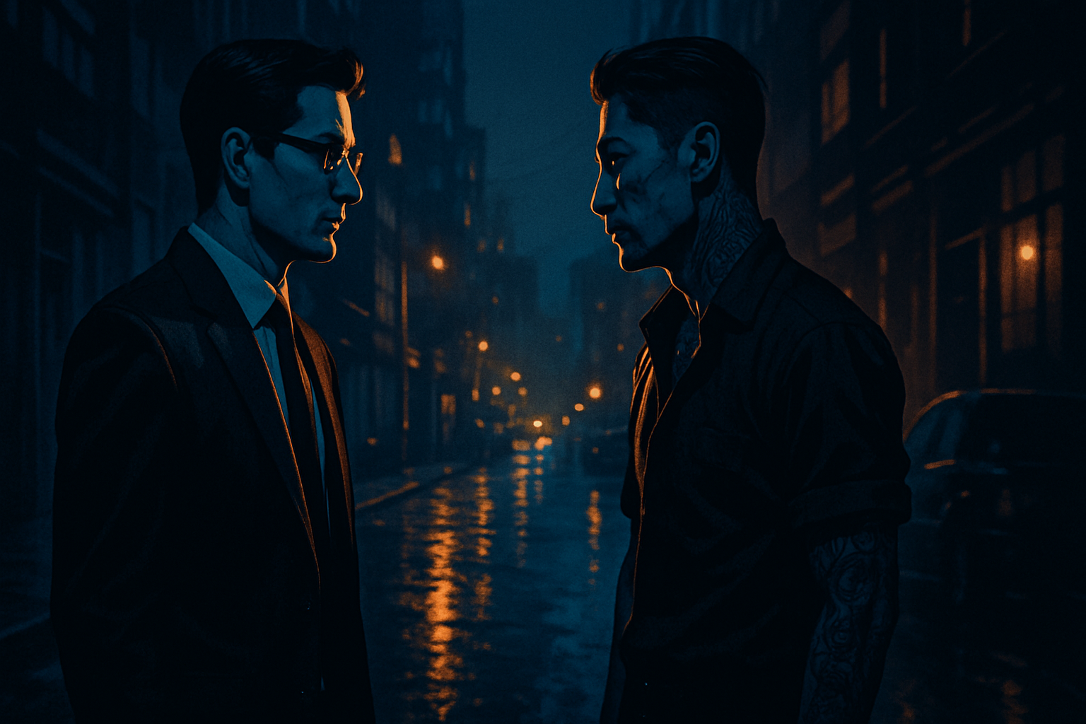 九条の大罪 九条と壬生の対峙シーン イラスト