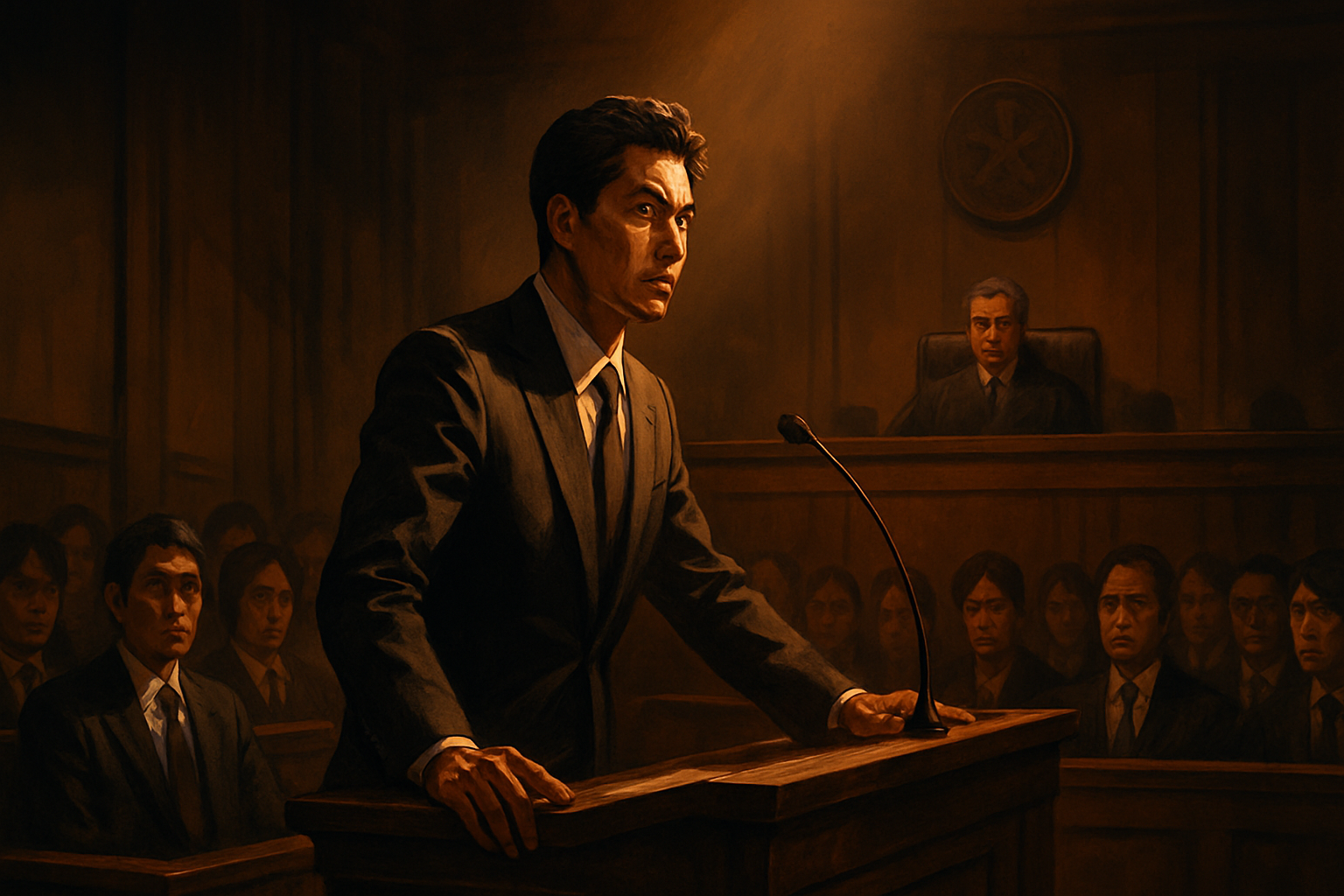 九条の大罪 法廷シーン イラスト
