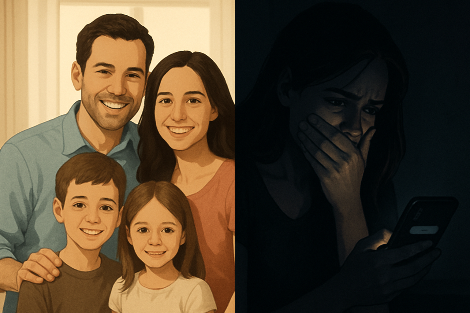 日常の裏に潜む裏切りの影（イメージ）