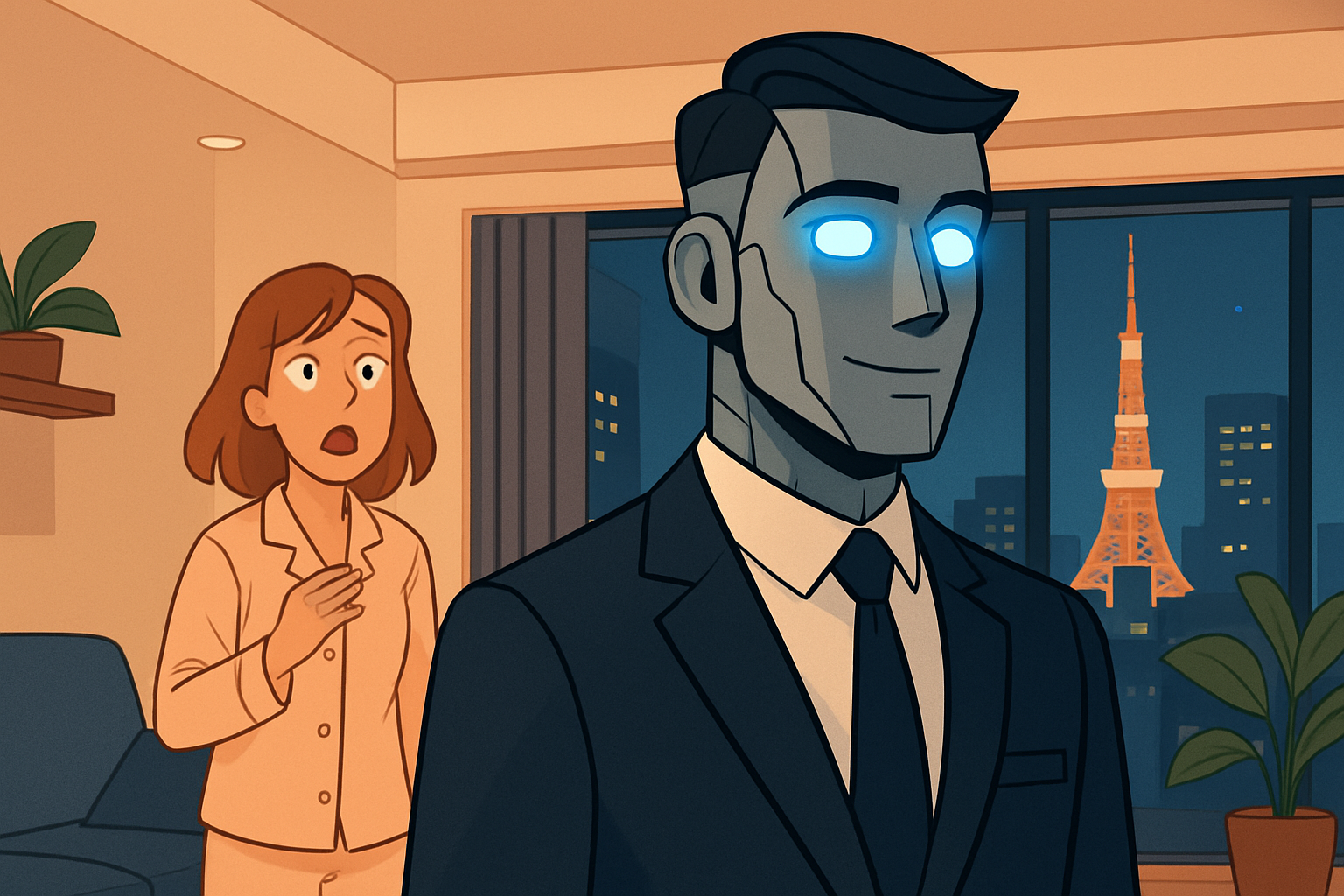 現代に現れたアンドロイド(イメージ)